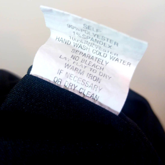 NWOT Rabbit Designs Women Sz 14 Black White Short Sleeve Dress Sheath Stretch - Picture 7 of 8